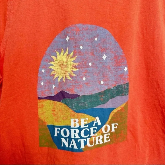 Anthropologie Womens Size Xsmall Graphics and  Grain Force of Nature Tee - Picture 5 of 12